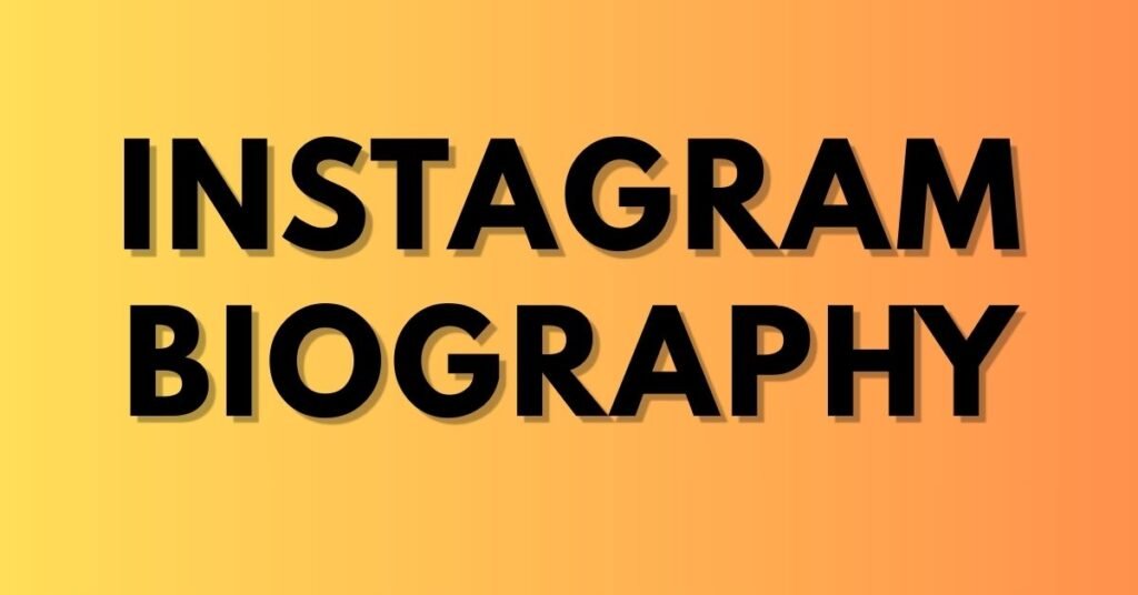 instagram biography